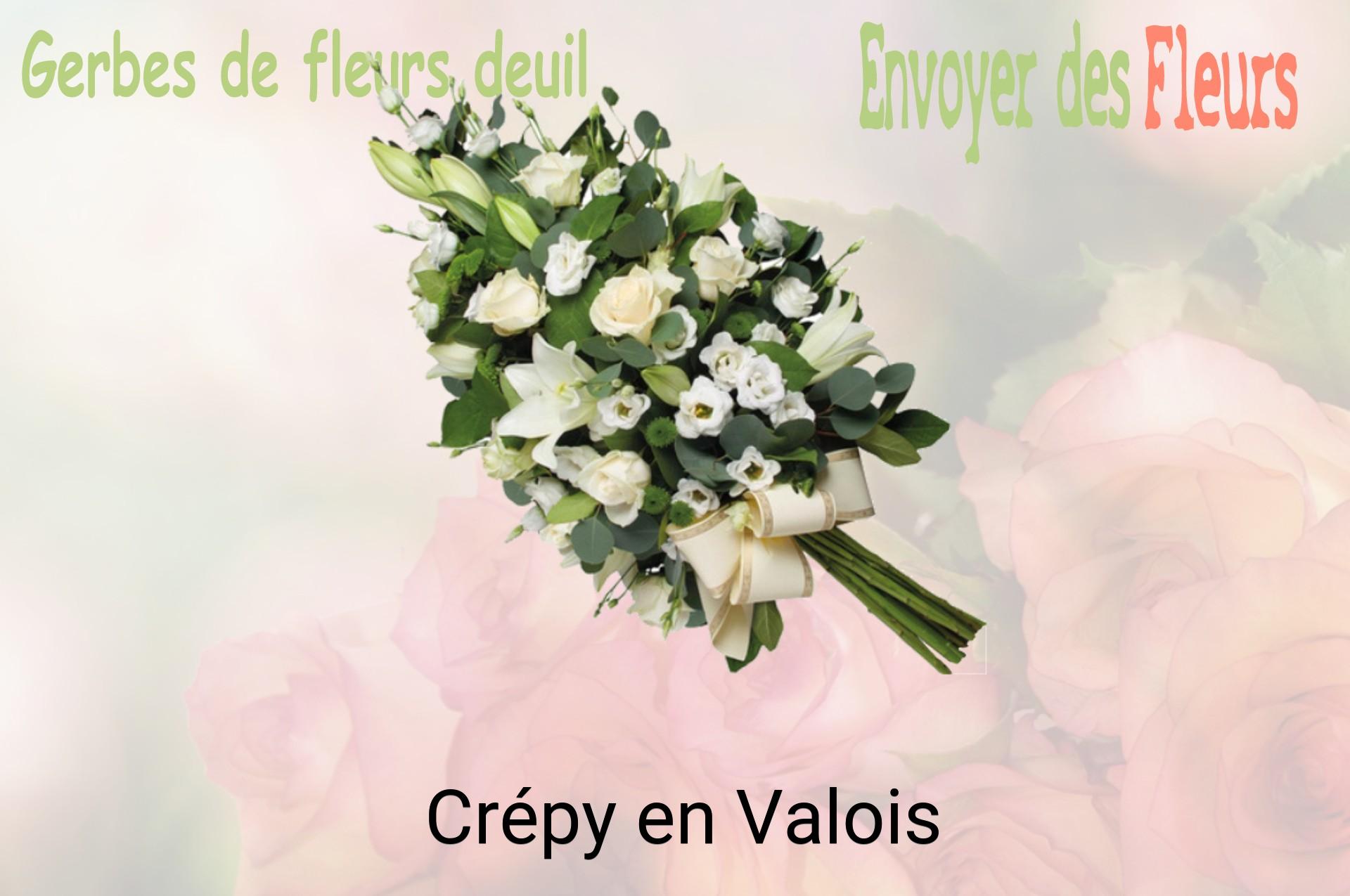 Gerbe de fleurs de deuil livrée à Crépy-en-Valois
